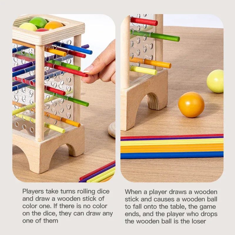 Wooden Stick Board Game | Montessori Parent-Child Interaction Toy - BIG FRENCHIES
