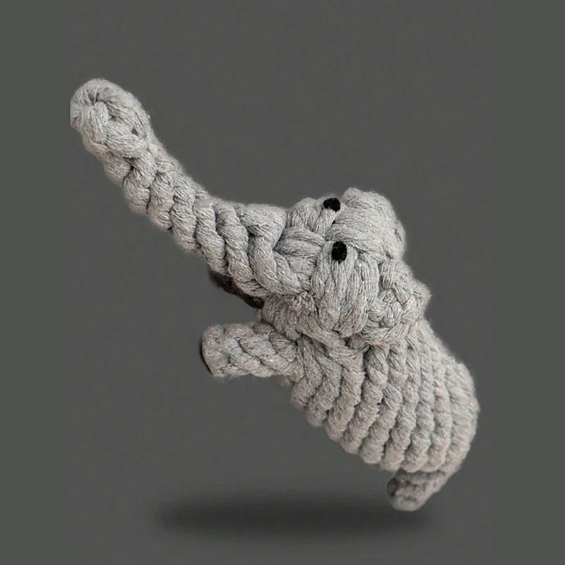 Durable Rope Knot Dog Toy – Hand-Woven Cotton Chew Toy for Small & Medium Dogs - BIG FRENCHIES