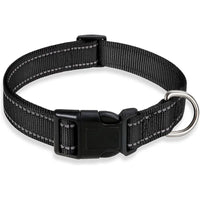 Reflective Adjustable Nylon Dog Collar Strap – Safety Traction Rope - BIG FRENCHIES