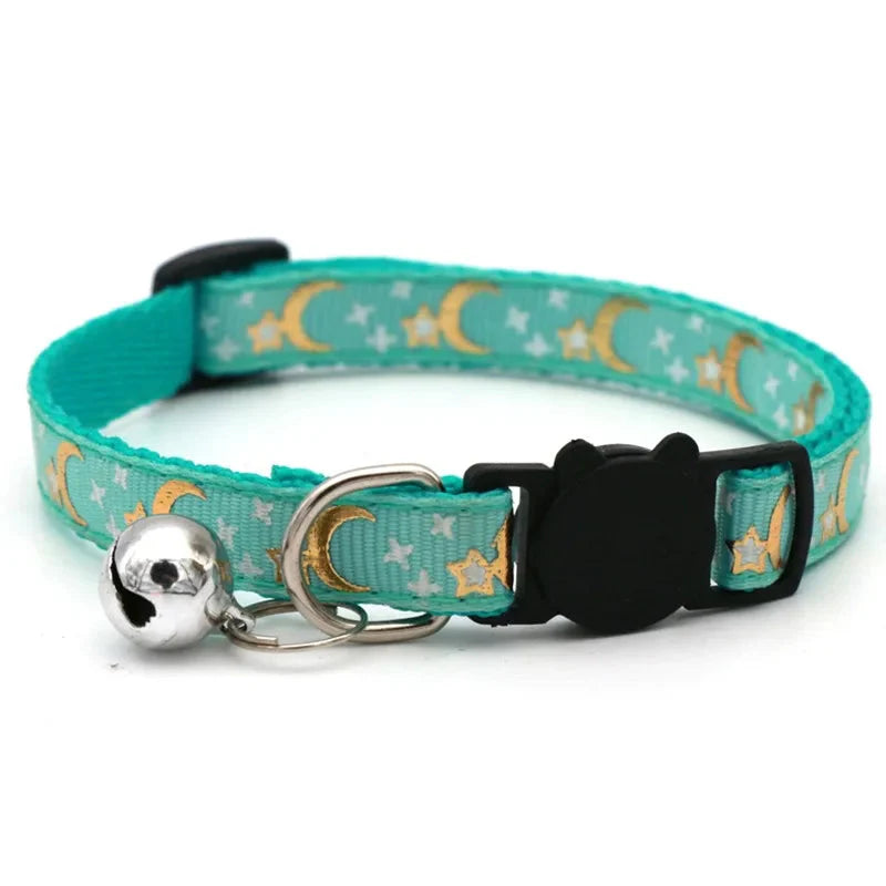 Colorful Pet Collar With Bell for Cats & Small Dogs