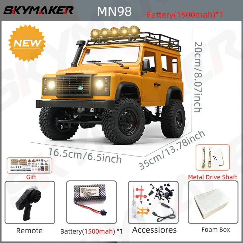 1:12 RC Car MN99s MN98 4WD Rock Crawler Remote Control Truck Toy - BIG FRENCHIES