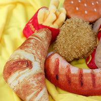 Plush Dog Toys – Squeaky Ice Cream, Fries & Hamburger Set - BIG FRENCHIES