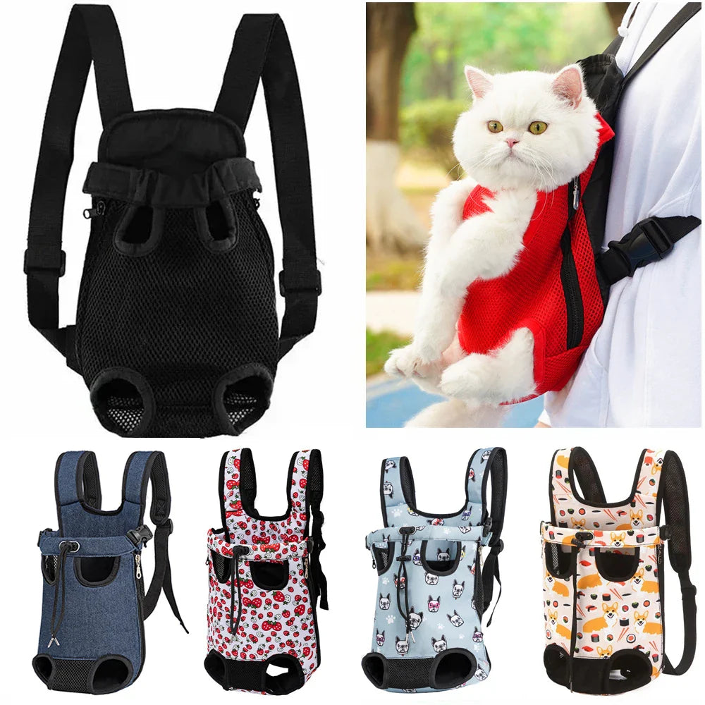 Breathable Cat Backpack Carrier for Outdoor Adventures - BIG FRENCHIES