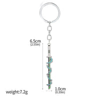 Demon Slayer Sword Keychains, Anime Kimetsu no Yaiba Tomioka Weapon Key Chains Accessories