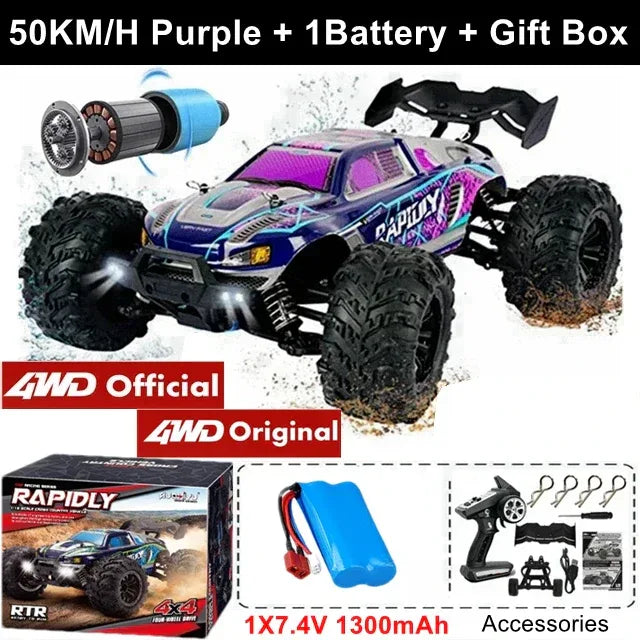 4WD Remote Control Car High-Speed 50-80KM/H Off-Road Buggy Truck - BIG FRENCHIES