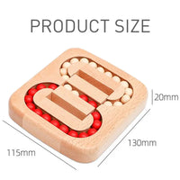 MEACAOFG Wooden Puzzle Ball Toys  Luban Lock for Children Educational Early