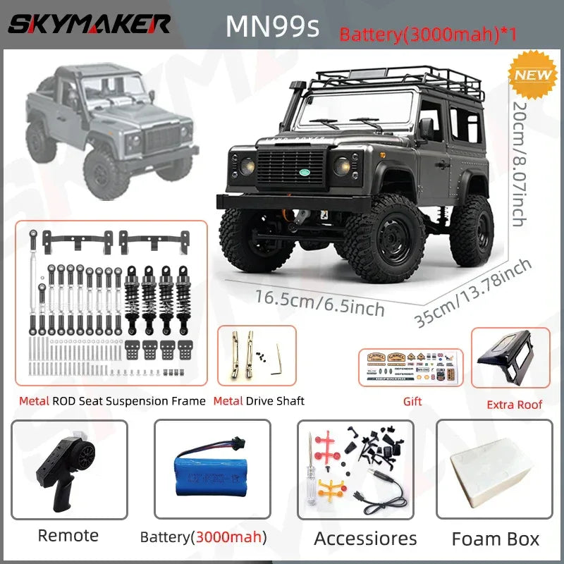 1:12 RC Car MN99s MN98 4WD Rock Crawler Remote Control Truck Toy - BIG FRENCHIES