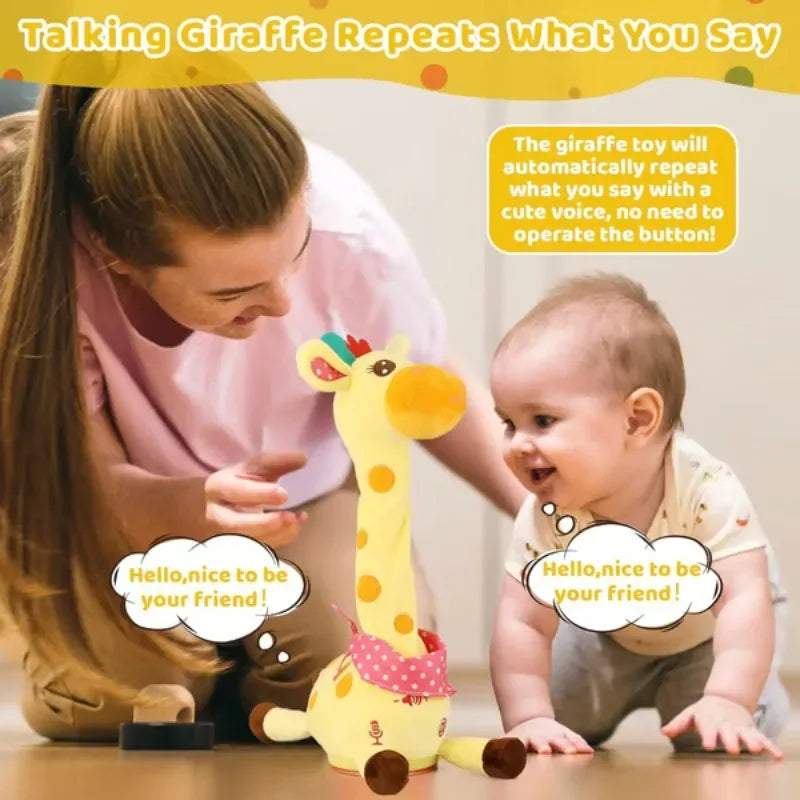 Musical Giraffe Toy – Sings, Dances & Repeats What You Say - BIG FRENCHIES