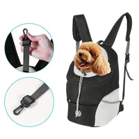 Double Shoulder Pet Carrier Backpack – Breathable Travel Dog Bag - BIG FRENCHIES
