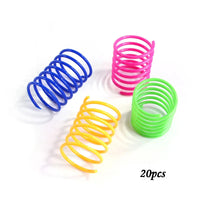 Colorful Cat Spring Toys – Durable Coil Play for Kittens - BIG FRENCHIES