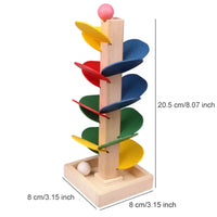 Mini Colorful Tree Marble Ball Run – Montessori Wooden Educational Toy - BIG FRENCHIES
