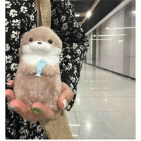 Cute Little Otter Hug Fish Plush Doll – Keychain Pendant Gift - BIG FRENCHIES