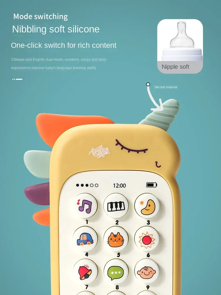 Baby Phone Toy – Musical Sound Telephone with Teether for Infants - BIG FRENCHIES
