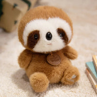 Cute Sitting Animal Plush Toys – Red Panda, Fox, Sloth & More - BIG FRENCHIES