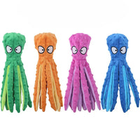 Plush Octopus Dog Toy – Bite Resistant, Squeaky & Interactive - BIG FRENCHIES