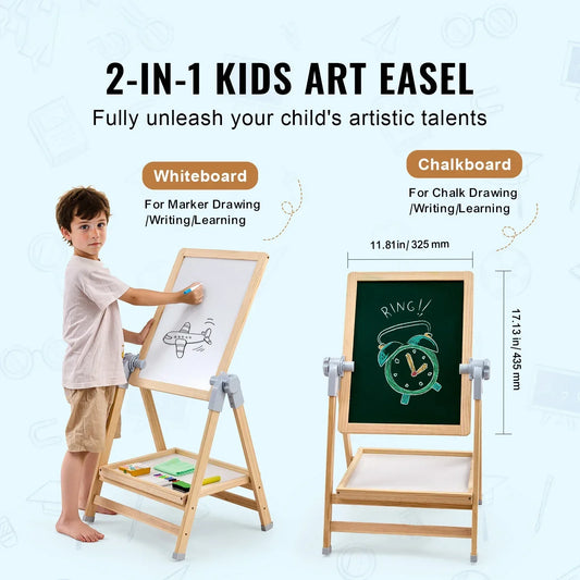 Magnetic Drawing Board Easel – Educational Art Toy for Kids - BIG FRENCHIES