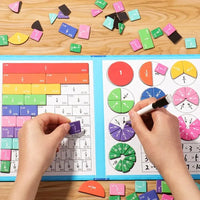 Magnetic Fraction Puzzle Set – Montessori Math Learning Toy for Kids - BIG FRENCHIES