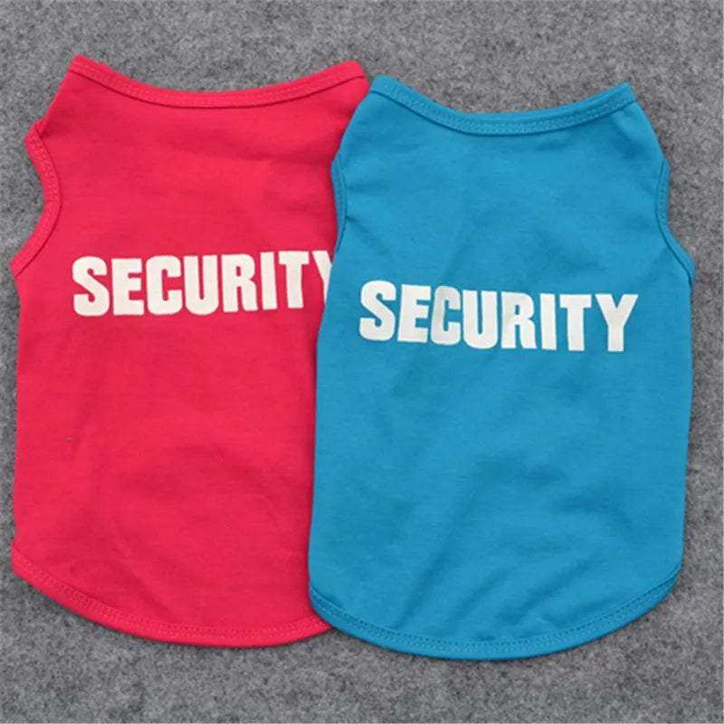 Security Clothing for Dogs Summer Pet T-shirt Costume - BIG FRENCHIES