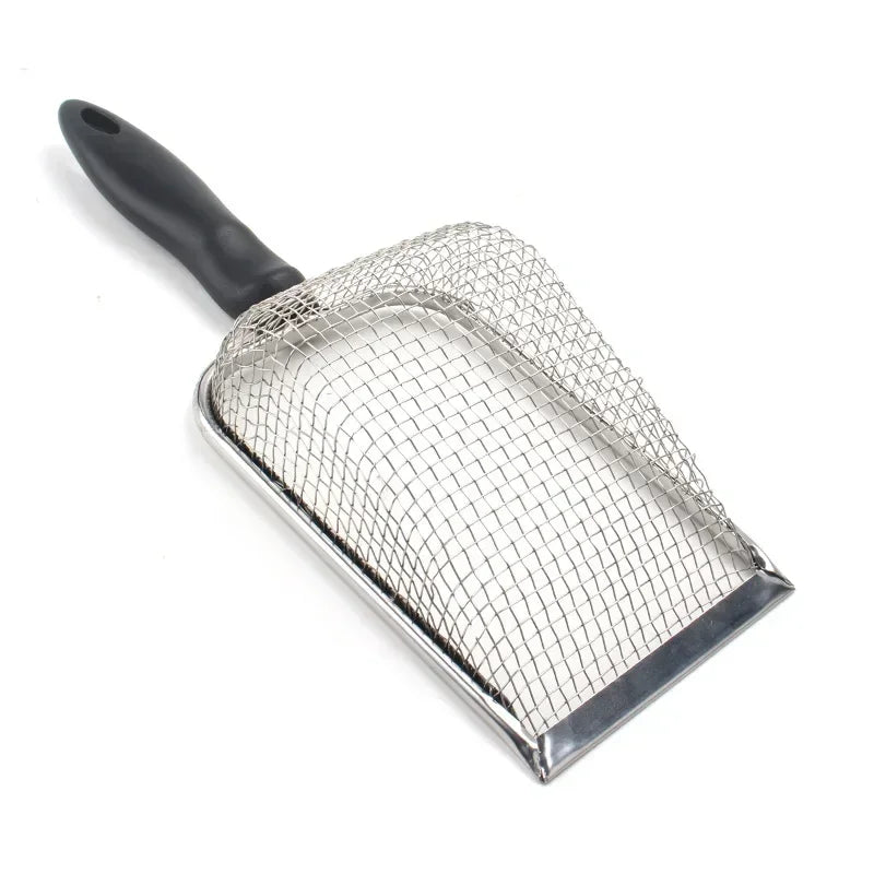 Stainless Steel Cat Litter Scoop with Long Handle | Durable & Easy to Use - BIG FRENCHIES
