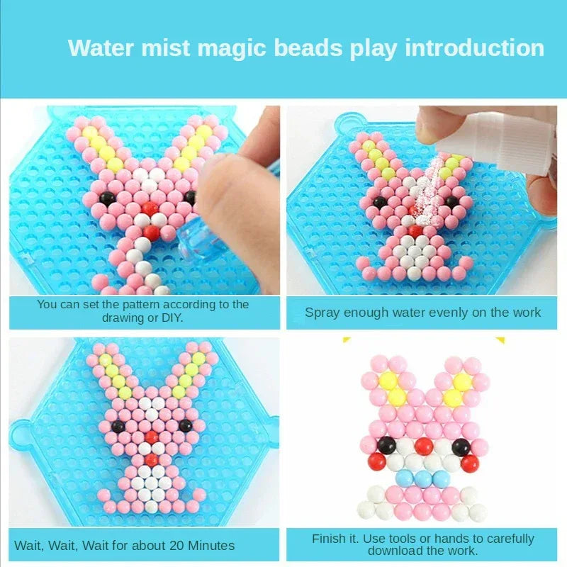 DIY Water Spray Magic Beads Craft Kit for Kids (Crystal Beads Set) - BIG FRENCHIES