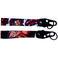 One Piece Keychain Lanyards, Anime Manga Badge Holder Pendant Portable Key Lanyard Accessories