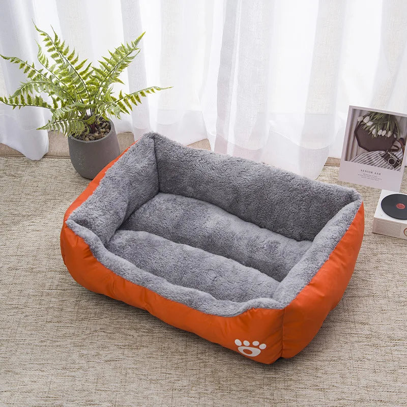 Color Square Winter Warm Pet Bed – Dog & Cat House - BIG FRENCHIES