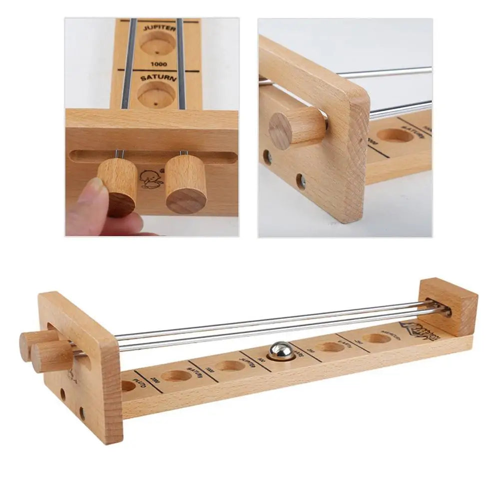 MEACAOFG Shoot The Moon Wooden Hockey Toy Party Bars Family Fun Games