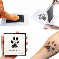Paw Print Clean Touch Ink Pad – Inkless Pet Paw & Nose Print Keepsake Kit for Dogs & Cats - BIG FRENCHIES