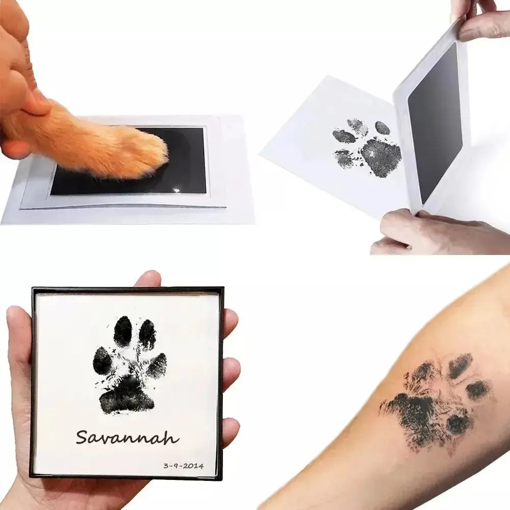 Paw Print Clean Touch Ink Pad – Inkless Pet Paw & Nose Print Keepsake Kit for Dogs & Cats - BIG FRENCHIES
