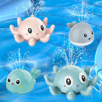Electric Octopus Whale Baby Bath Toy with LED & Water Spray - BIG FRENCHIES