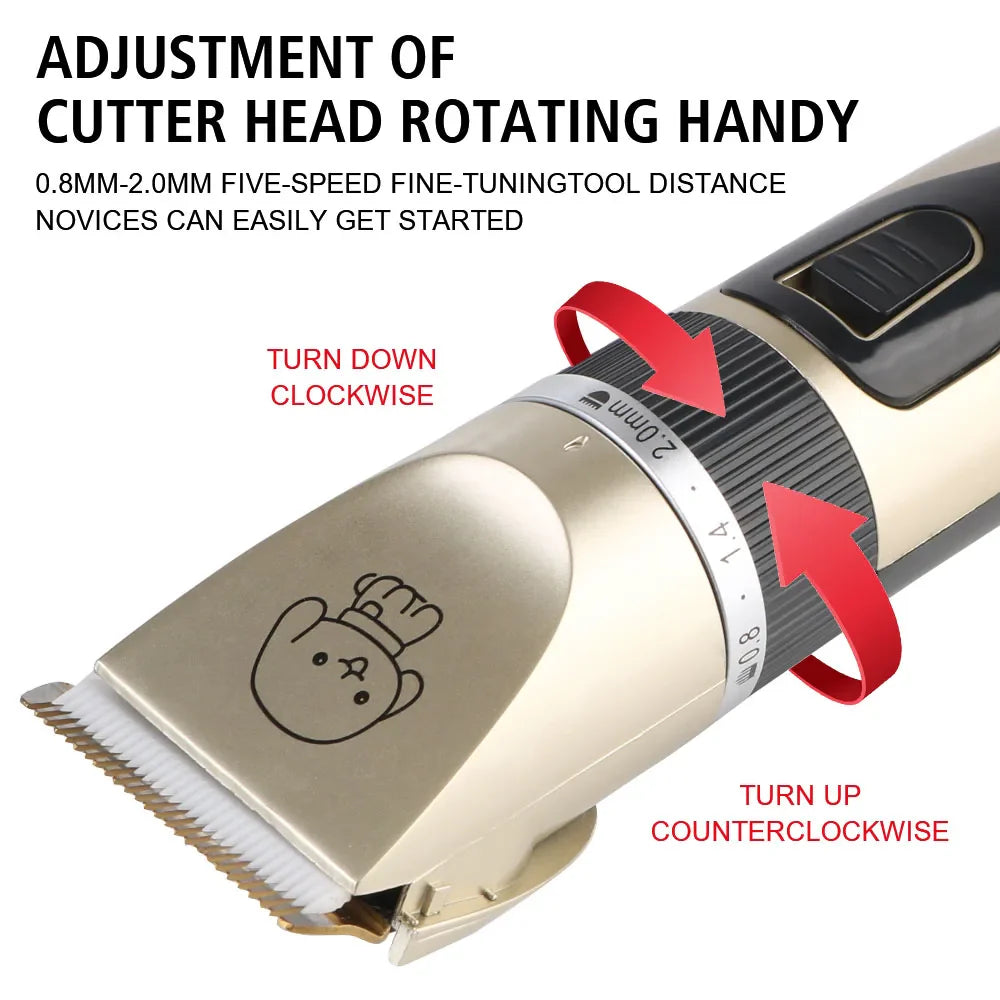 Pet Hair Clipper Grooming Trimmer Set – Professional Cordless Clippers - BIG FRENCHIES