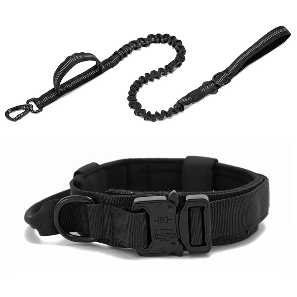 Durable Nylon Dog Collar with Reflective Leash Set - BIG FRENCHIES