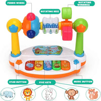 Baby Piano Musical Toy – Light-Up Keyboard & Rotating Music Toy - BIG FRENCHIES