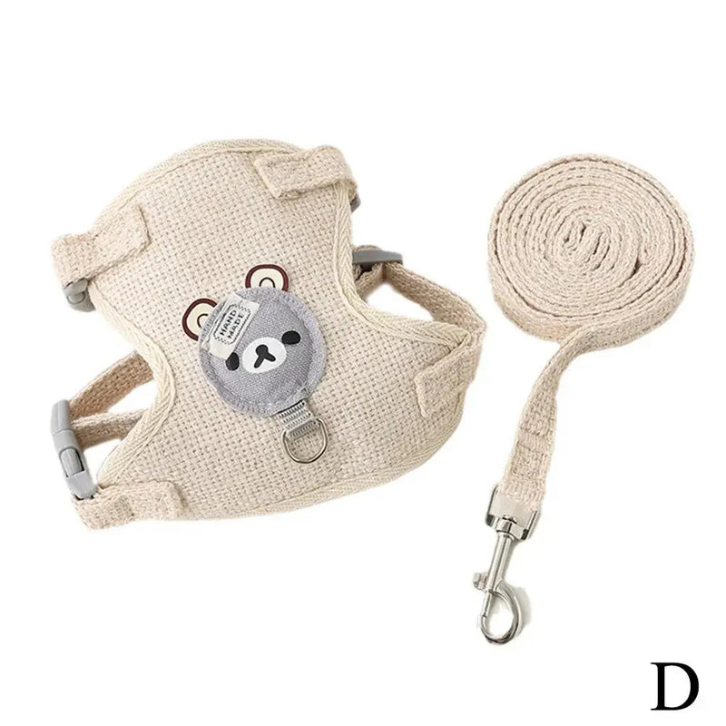 Undershirt Style Pet Leash Adjustable Cat Dog Harness Breathable Leash  Convenient Pet Vest For Small Dog Cat Supplies-Harnesses-BIG FRENCHIES-Econic Blanks