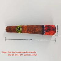 Interactive Plush Dog Cigar – Squeaky Chew Toy for Small Dogs - BIG FRENCHIES