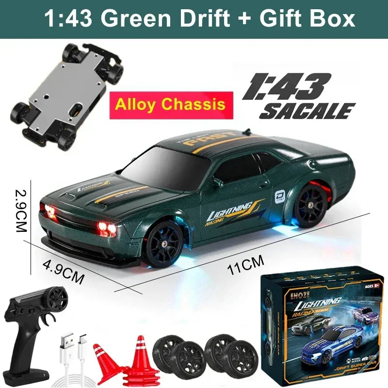 1/64 High-Speed Drift RC Car 4WD Remote Control Mini Racing Toy - BIG FRENCHIES