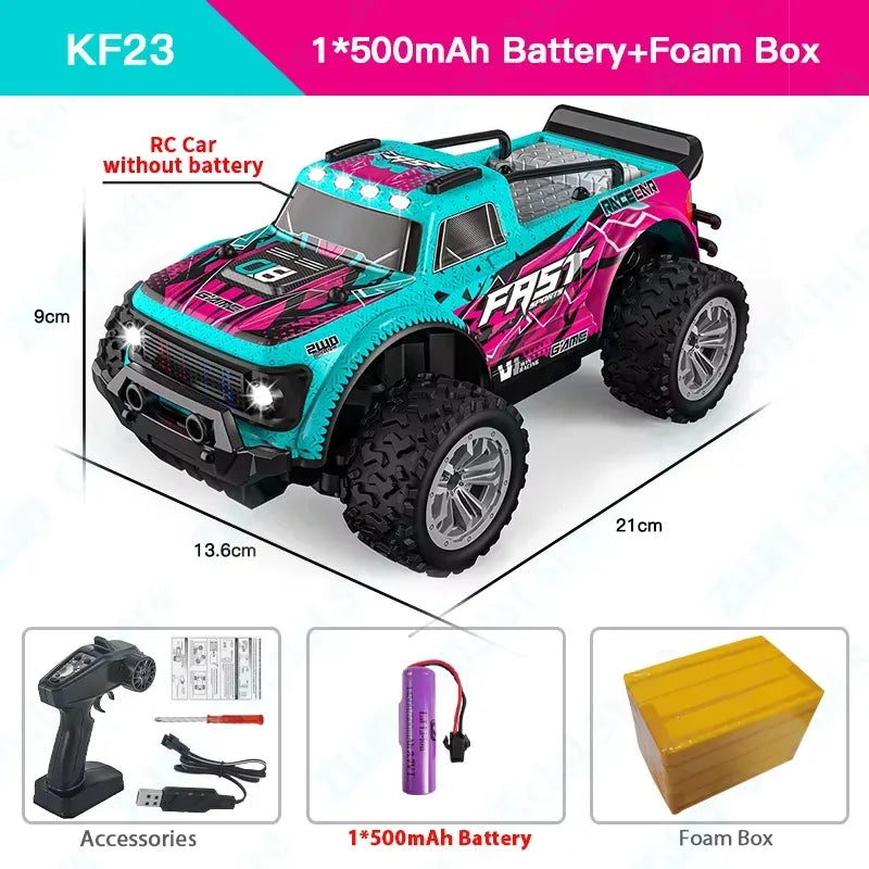 ZWN 1:16/1:20 RC Car 2WD Off-Road Remote Control Car with LED Light - BIG FRENCHIES