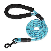 Reflective Dog Leash – Heavy Duty Traction Rope with Padded Handle for Strong Dogs