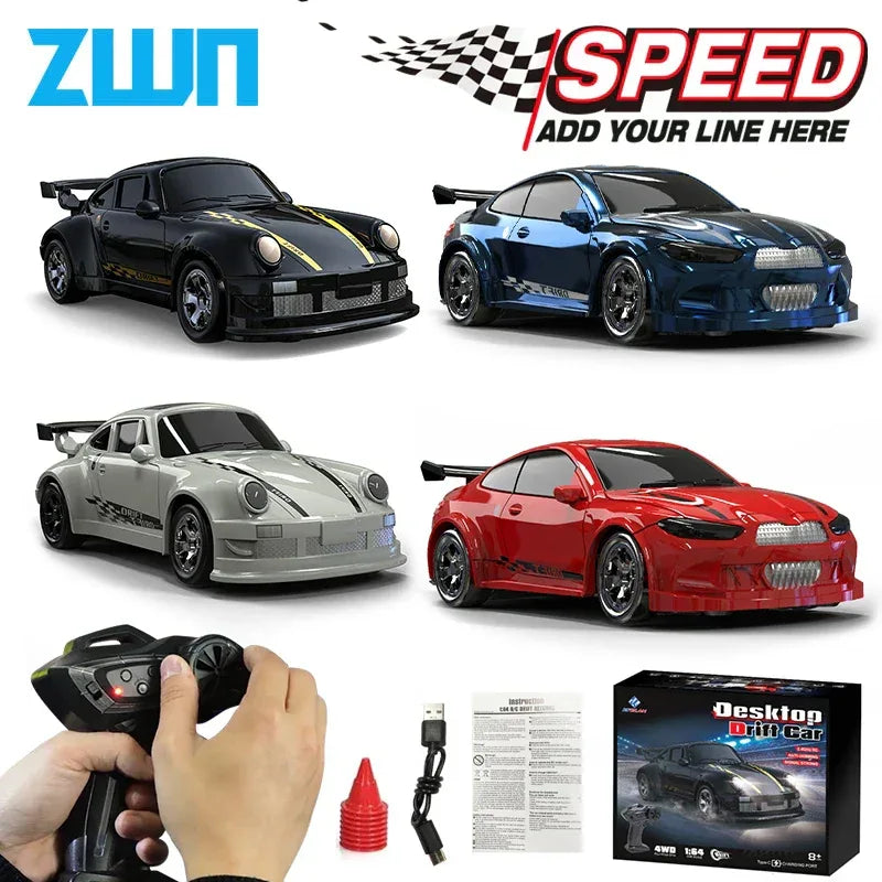 1/64 High-Speed Drift RC Car 4WD Mini Remote Control Racing Toy - BIG FRENCHIES