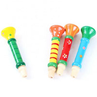 Wooden Trumpet Toy Horn Whistle Montessori Musical Instrument for Kids - BIG FRENCHIES
