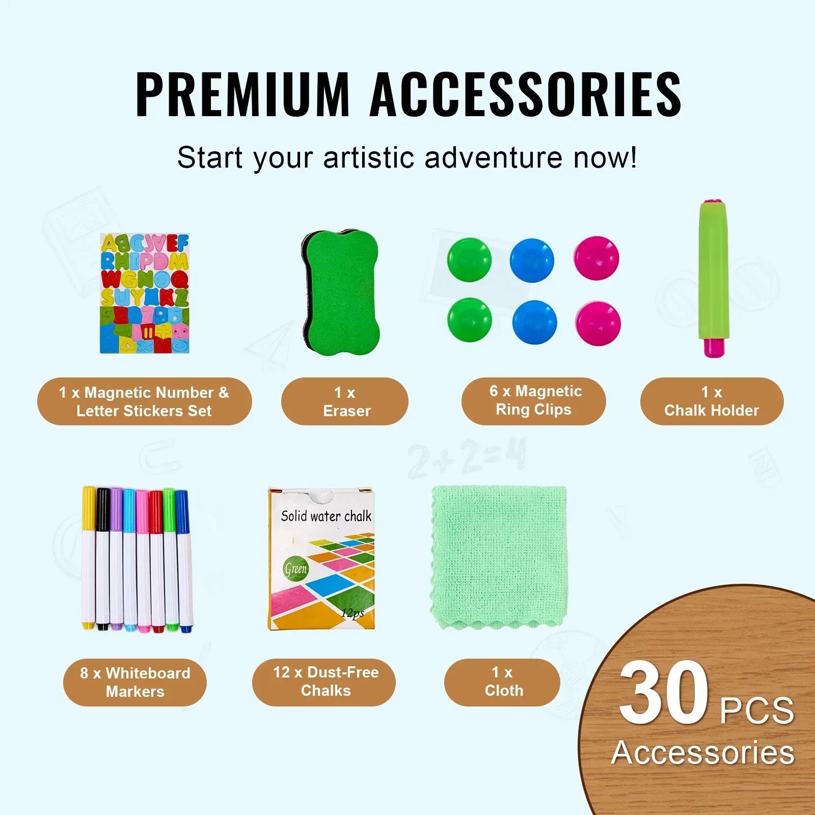 Magnetic Drawing Board Easel – Educational Art Toy for Kids - BIG FRENCHIES