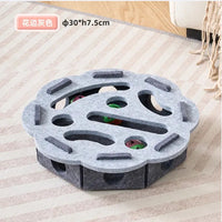 Cat Fun Box – Interactive Puzzle Toy for Indoor Cats, Scratching & Digging Activity Box with Bell Balls - BIG FRENCHIES