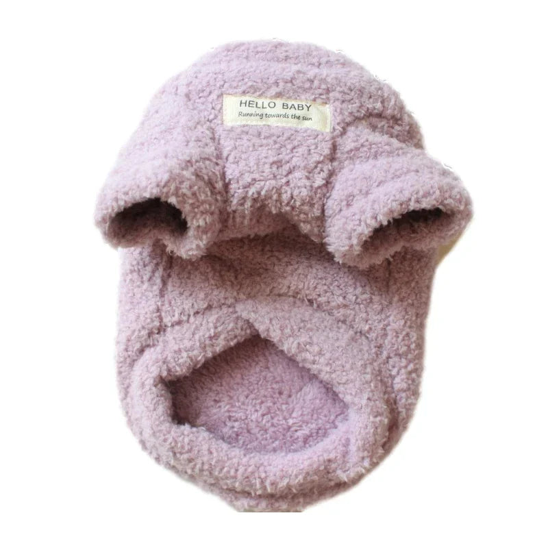 Winter Warm Plush Dog Sweater – Soft Pet Coat for Small Dogs & Puppies - BIG FRENCHIES