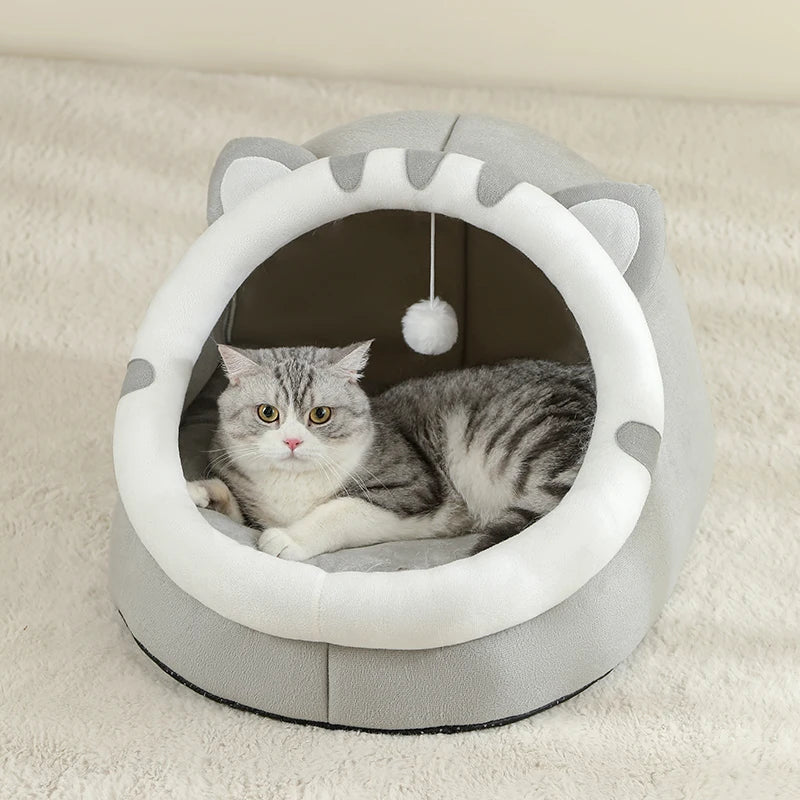 Cat Cave Bed – Washable Cat Bed & Cozy Hideaway - BIG FRENCHIES