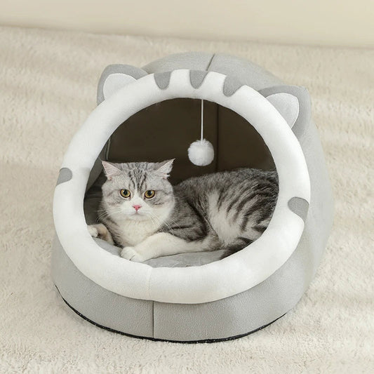 Cat Cave Bed – Washable Cat Bed & Cozy Hideaway - BIG FRENCHIES