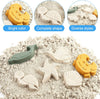 Silicone Beach Toys with Bucket, Shovel and Molds