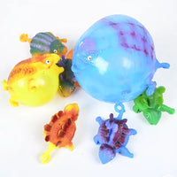 3PCS Inflatable Dinosaur Squeeze Vent Ball Fidget Toy Set - BIG FRENCHIES