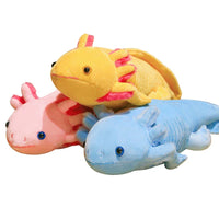 Kawaii Axolotl Plush Toy – Colorful Newt Stuffed Long Pillow - BIG FRENCHIES