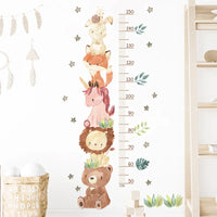 Watercolor Cartoon Animals Wall Stickers