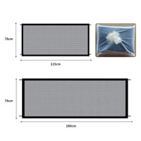 Pet Dog Safety Barrier Fence – Folding Mesh Gate with 4 Hooks for Stairs & Doorways - BIG FRENCHIES